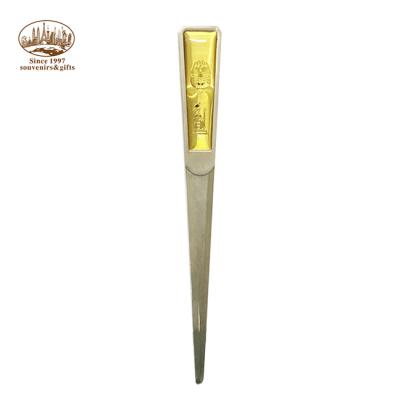 China Chinese Custom Metal Shape Europe Elements Gift High Grade Zinc Alloy Letter Opener for sale