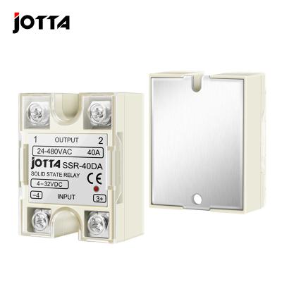 China General Purpose DC Control Module SSR 40DA Solid State Relay JOTTA AC Single Phase SSR With Plastic Cover For PID Temperature Control for sale