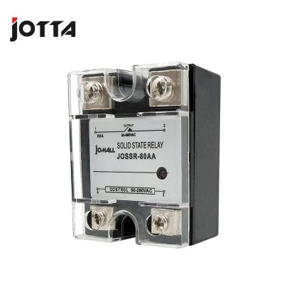 China JOTTA SSR 80AA AC Control Single Phase AC SSR Sealed Solid State Relay for sale