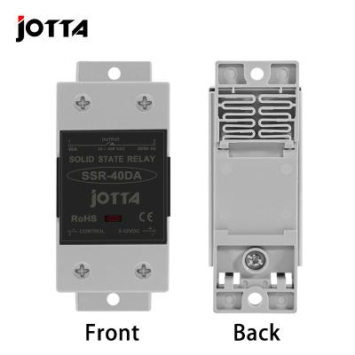 China JOTTA SSR 40DA Single Phase Din SSR Rail Mounted Solid State Relay With Heat Sink for sale