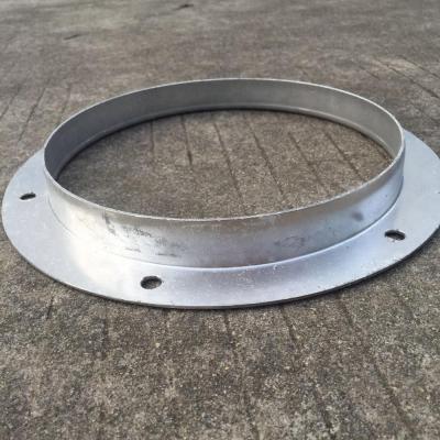 China Flame Retardant Galvanized Round Steel Connector Duct Flange For Air Duct TDC Spiral Duct Flange for sale