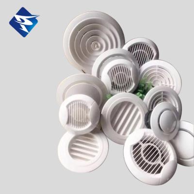 China Aluminum Alloy Round HVAC System Bathroom Air Grille Air Louver Vent for sale