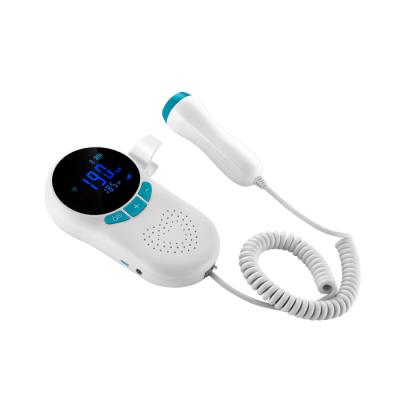 China Prenatal Metal Doppler Mini Baby Fetal Heart Monitor for sale