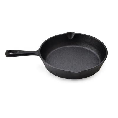 China Amazon Sustainable Hot Sale Cast Iron Cookware Sets Frying Pan With Iron Handle for sale