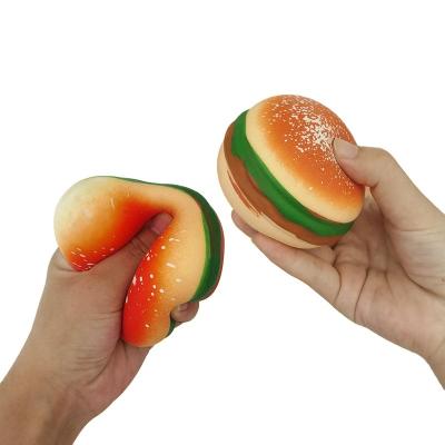 China Soft Toy Squeeze Pinch Decompression Toys Squeeze Kids Toys Burger Toy for sale