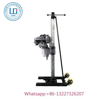 China Water well the top portable good core portable drilling rig of the drive head shallow water drilling rig 15m for sale