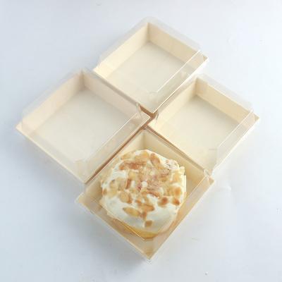 China Custom Biodegradable Disposable Food Packaging Light Wooden Sushi Gift Box For Take Out for sale