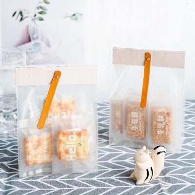 China Recyclable Multi-size Transparent Plastic Bag Gift Bag Cake Tea Nut Candy Gift Bag for sale