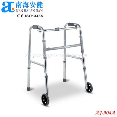 China AJ-904A ANDADOR 2 GALIPOT COM RODAS Aluminum Light Weight Walking Aids Wallker for sale