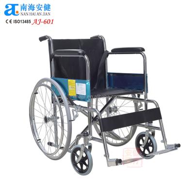 China AJ-601 FOSHAN CHINA steel durable foldable economic cheap wheelchair to dubai for sale