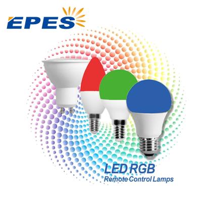 China Indoor 16 Color RGB Lighting Led Bulb A60 C37 GU10 G95 E27 Remote Controller for sale