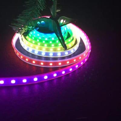 China Custom Theme Park Decor Price LED Neon Home Sign Waterproof IP68 12x4.5mm 12V 24V Silicone Extrusion WS2811 Pixel RGB Strip Light for sale