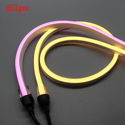 China Outdoor ROAD IP68 LED Neon Rope Light Rope 10x15mm 24V LED Building Sign Decoration Swimming Pool Light for sale