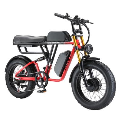 China Factory Direct Sale SAMEWAY S650 E-Bike Dual Motor 1000W Electric Bicycle Aluminum Alloy Dual Battery 23AH Electric Bike Fat Tire for sale