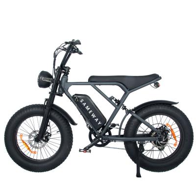 China Moped Mountain Road Electric Offroad Electric Bicycle Retro SAMEWAY Steel Electric Bicycle for sale