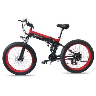 China High Quality SAMEWAY S11 26x4.0 Inch Motor 13AH Aluminum Alloy Fat Tire Folding E-Bike 48V 350W E-Bike for sale