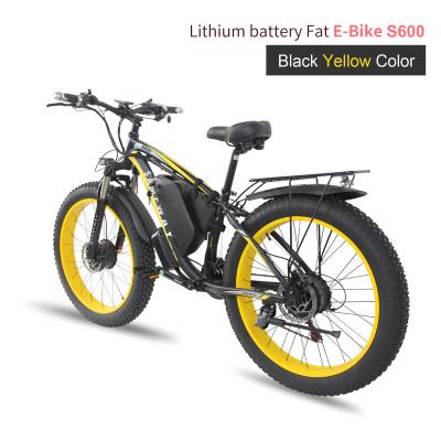 China Fat Inch Lithium Battery 26x4.0 Aluminum Alloy Motor SAMEWAY K800 23AH Double Tire E-Bike 2000W Electric Bike with 2 Front and Rear Motors for sale