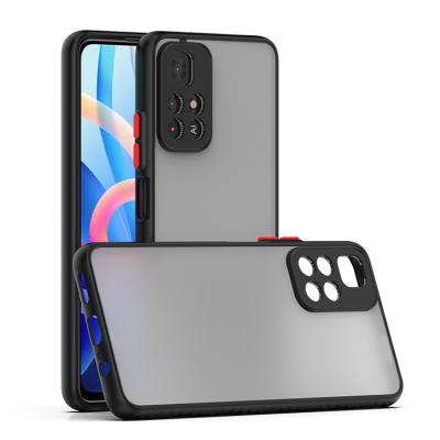 China High quality shockproof tpu fingerprint-proof matte PC hybrid translucent mobile phone cover for Huawei P50E smoke shockproof cases for sale