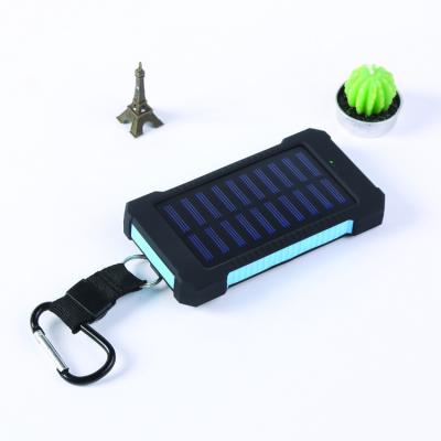 China New 2019 High Capacity Dual Power Bank 20000mah USB Li-polymer Solar Battery Charger Travel Waterproof Solar Powerbank For All Phone for sale