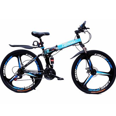 China Aluminum Alloy 26 Inch 21 Speed ​​Aluminum Alloy Double Suspension Bike Disc Brake Mountain Bike Bicycle for sale