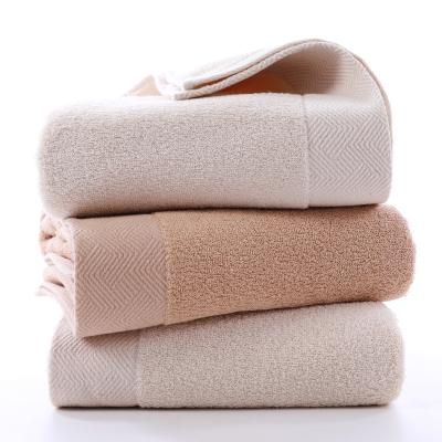 China Raw cotton bath towel QUICK DRY cotton non-dyed custom logo bath towel for sale