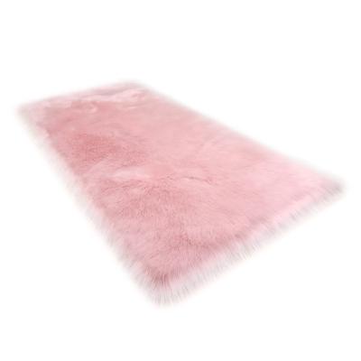 China Mao Mao Bedside Carpet Bedroom Full White Non-slip Floating Hair Mat Living Room Window Carpet Window Blanket Like A Cute Long Wool for sale