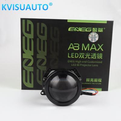 China Dual Lamp Beads Max CQL Aozoom 3inch 12v 35w 5500k A3 A3+ Car Mini Bi Led Projector Headlight Lens for sale