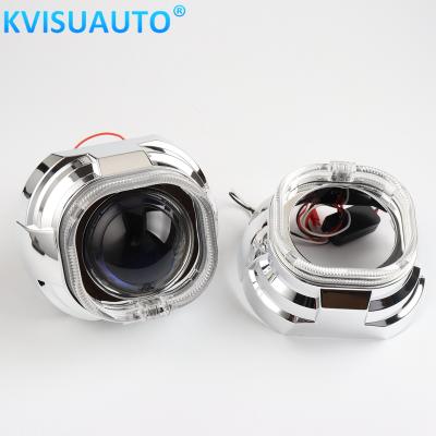 China CQL aluminum 3inch hid bi led projector lens shroud with led angel eyes for really kioto for sale