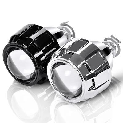 China CQL 2.5 Inch Universal Bi Xenon HID Projector Lens Silver Black Shroud H1 HID Xenon Bulb H4 H7 Motorcycle Car Headlight 2.5inch for sale