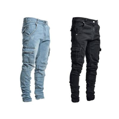 China Viable High Quality Casual Cotton Plus Size Denim Pants Men Custom Skinny Stacked Jean Pants And Trousers for sale