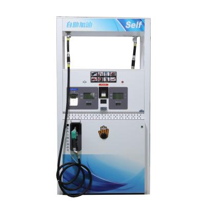 China Hot Sale Four Nozzle Fuel Dispenser Pump Machinery For Servo 2 Nozzle 2 Display Blue for sale