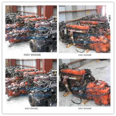 China Used ISUZU 6SD1 6SA1 6HH1 6WA1 whole parts and assembly Engine assy, Usado 6SD1 Motor for sale