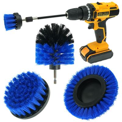 China Outdoor Cleaning Brush Kit Garden Cleaning Drillbrush Power Scrubber Attachments For Horse Stone Mats And Feed Stall for sale