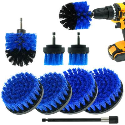 China Home Floor Drill Cleaning Brush Attachments Set For Scrubbing Pads Sponge Power Scrubber Cleaning Sweep With Extend Long Attachment for sale