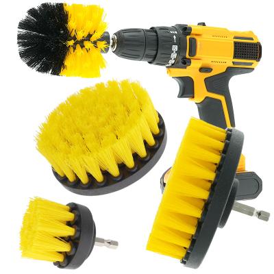 China 4 Pieces Power Scrubber Household Drillbrush Automotive and Boat Set Scrubber Drill Cleaning Brush Kit Power Brush Drill Attachment for sale