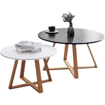 China Wholesale Coffee Table Solid Wood Log Nesting Tables Set of 2 for Living Room Coffee Tables Beech Wood Legs End Tables for sale