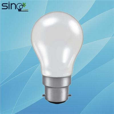 China A55 220V 100W B22 Indoor Lighting Base Frosted Incandescent Light Bulb for sale