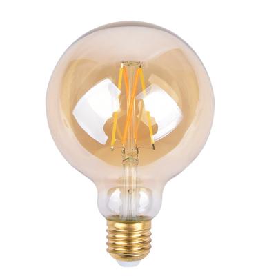 China Hotel Led Filament Light Bulb E27 G80 LED Filament Light Lamp Bulb 110V for sale