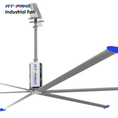 China Advertising company RTFANS 24' industrial ceiling fans for gymnasiums hvls fans for sale