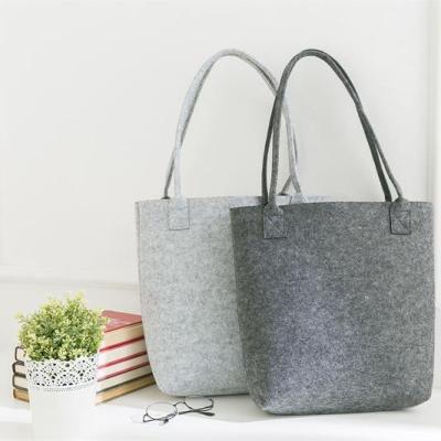 China 2020 china folding promotional non woven kids felt shoulder bags felt handbag felt tote bag for sale