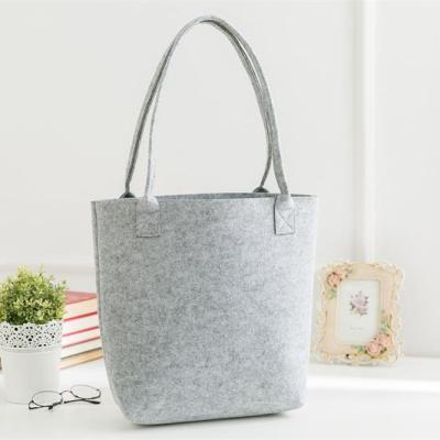 China Factory wholesale fashion eco-friendly china cheap tote bag felt woman handbag felt tote bag for sale