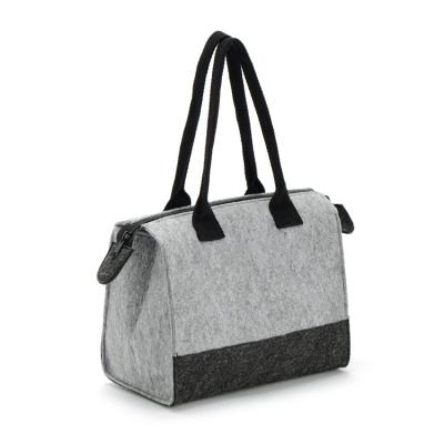 China Eco - Friendly Ladies Women Handbags Felt Tote Bag Leisure Felt Fabric Shopping Bag for sale