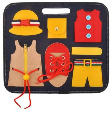 China DIY TOY New Design Kids Felt Puzzle Board Felt Kids Busy Board / Puzzle Board For Children Educational for sale