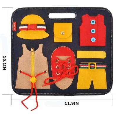 China Children's Educational Busy Board Early Education Activity Toys For Basic Skills for sale