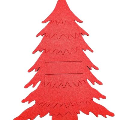 China Color Viable Custom OEM Felt Christmas Tree Silverware Holders Cutlery Holder Tableware Pocket Pocket Decors Storage Home Covers for sale