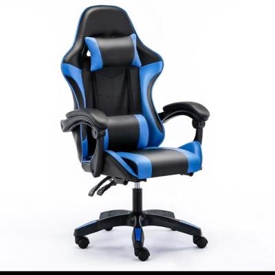 China Adjustable (height) pink led rgb computer PC game chair gaming pu leather silla gamer massage racing gaming chair with lights and speakers for sale