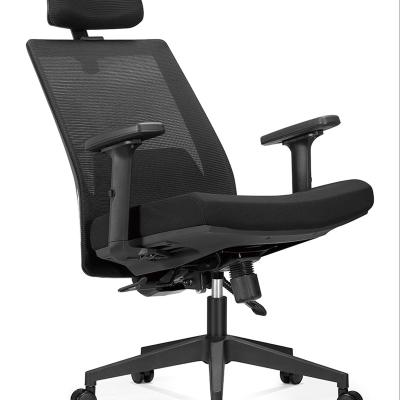 China Adjustable (height) Hot sale Black Mesh Computer Office Desk Midback Task Chair Metal Base swivel office chair for sale