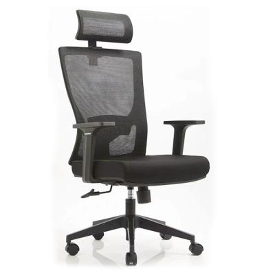 China Adjustable (height) Wholesale Customized High Back Fabric Padded Seat Rotate Mesh Office Chair Ergonomic Office Chairs for sale