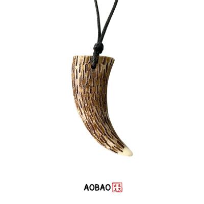 China Non Tarnish High Quality Wholesale Custom Tooth Charm Jewelry Aobao Resin Pendant Necklace For Men And Women for sale