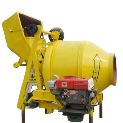 China Hot Sale Worksite Self Loading Tilting Drum Diesel Portable Concrete Mixer for sale